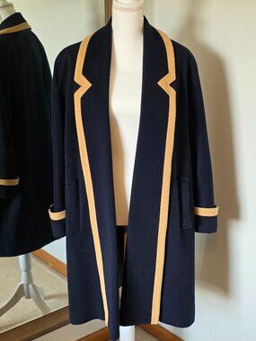 Mansfield Open-Front Wool Cashmere Jacket Vintage